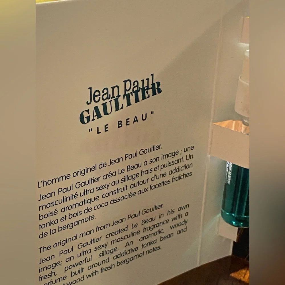Ralph Lauren, Azzaro, Paco Rabanne and Jean Paul Gaultter Fragrance samples